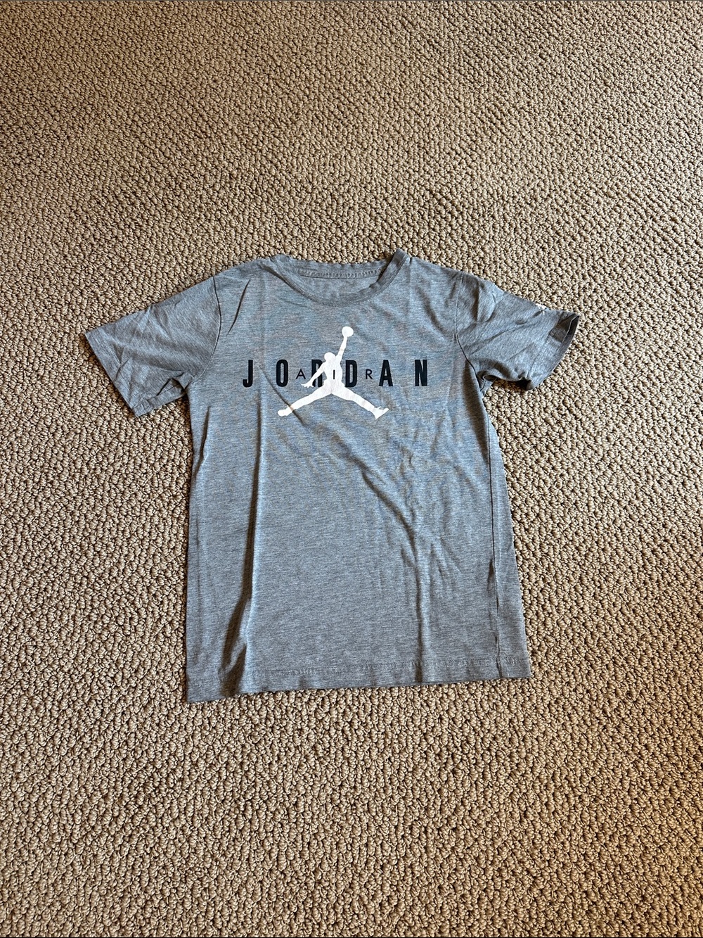 Jordan Grey Tee with White Jumpman